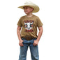 Boy's Cinch Graphic T-Shirt - Brown Aztec Logo