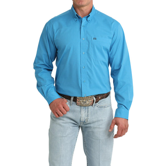 Men's Cinch Arenaflex Button Down Western Shirt - Turquoise