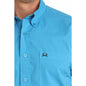 Men's Cinch Arenaflex Button Down Western Shirt - Turquoise