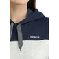 Women's Cinch Navy & Gray Color Block Hoodie