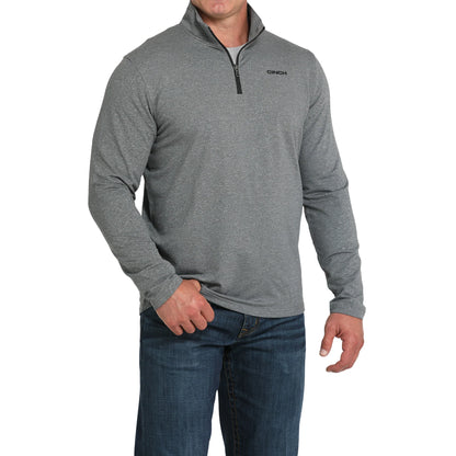 Men's Cinch Charcoal Grey 1/4 Zip Pullover
