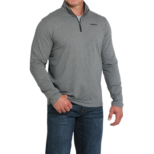 Men's Cinch Charcoal Grey 1/4 Zip Pullover