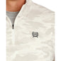 Men's Cinch 1/4 Zip Pullover - Gray Camo