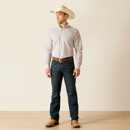 MEN'S ARIAT WRINKLE FREE WESTON FITTED LONG SLEEVE SHIRT