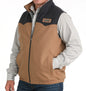 Men's Cinch Concealed Carry Wooly Western Vest - Brown/Gray