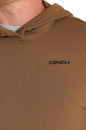 Men's Cinch Ribbed Hoodie - Brown