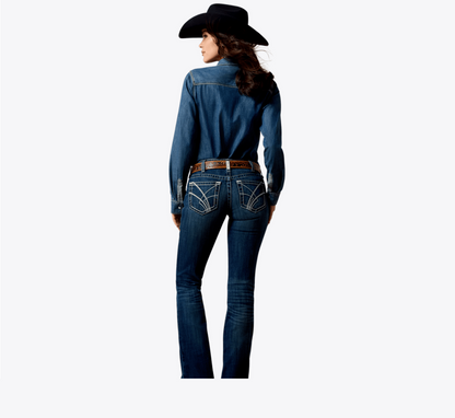 Women's Ariat Mid Rise Olenna Boot Cut Jeans