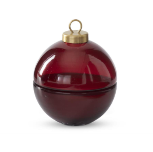 Burgundy Glass Filled Ornaments