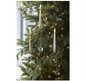 Glass Pendant Hanging LED Candle Ornaments - Set of 6