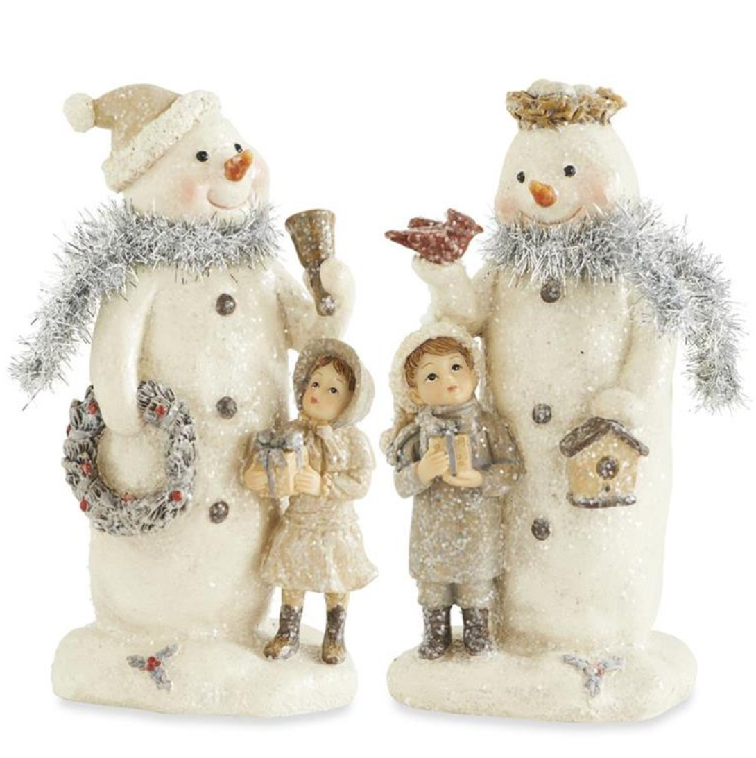 Resin Vintage Snowmen - 7.5"