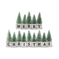 'Merry Christmas' Blocks w/ Snowy Trees
