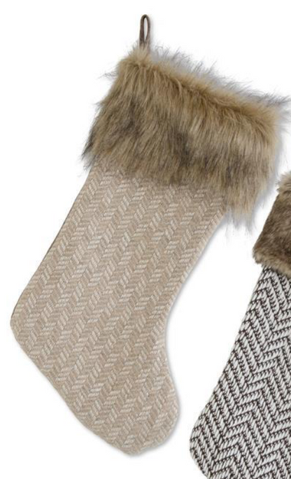 Assorted Stockings w/ Faux Fur Trim