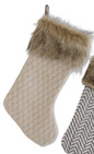 Assorted Stockings w/ Faux Fur Trim