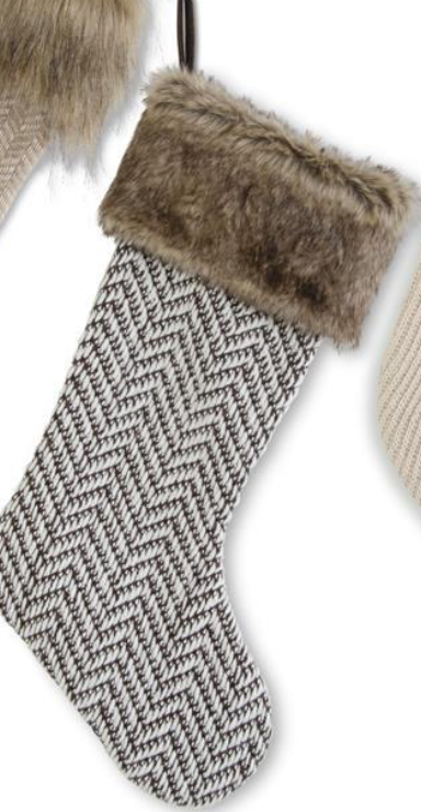 Assorted Stockings w/ Faux Fur Trim