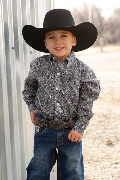 Boy's Cinch Infant MULTI PASILEY PRINT Long Sleeve