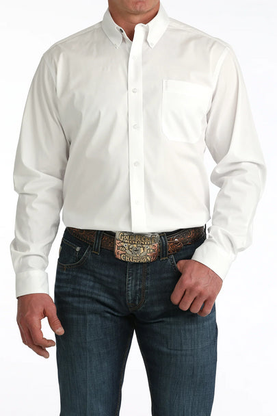 Men's Cinch White Solid Modern Fit