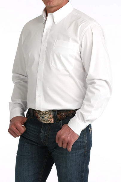Men's Cinch White Solid Modern Fit