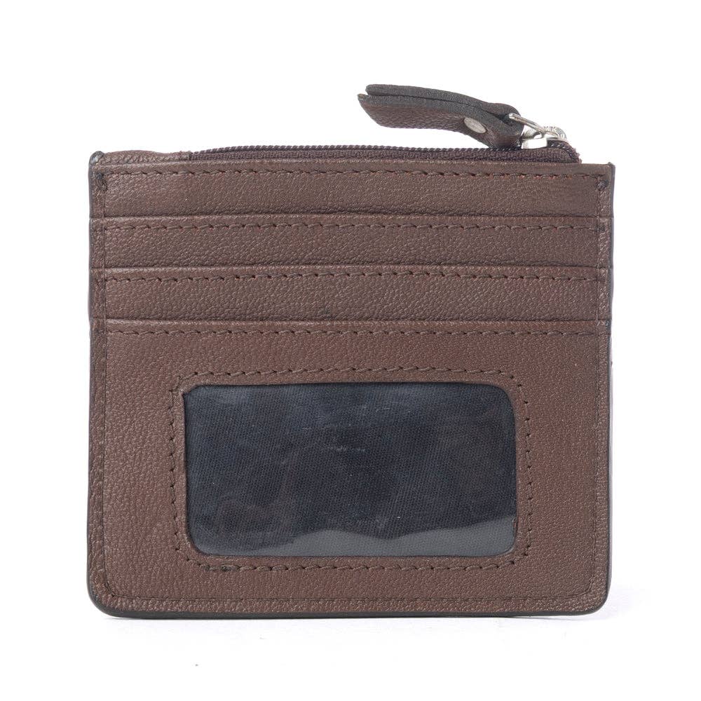 Hand Tooled Leather Credit Card Holder