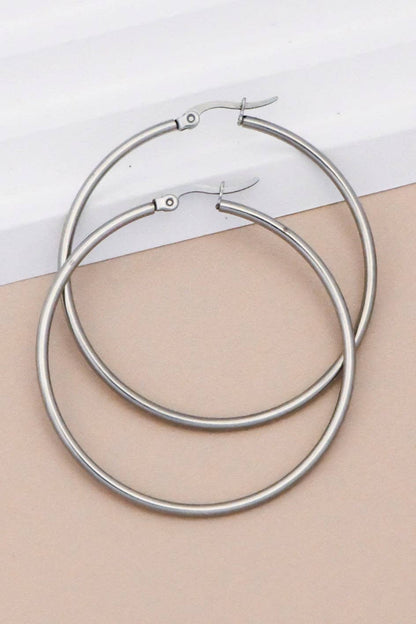 Stainless Steel Hoop Earrings