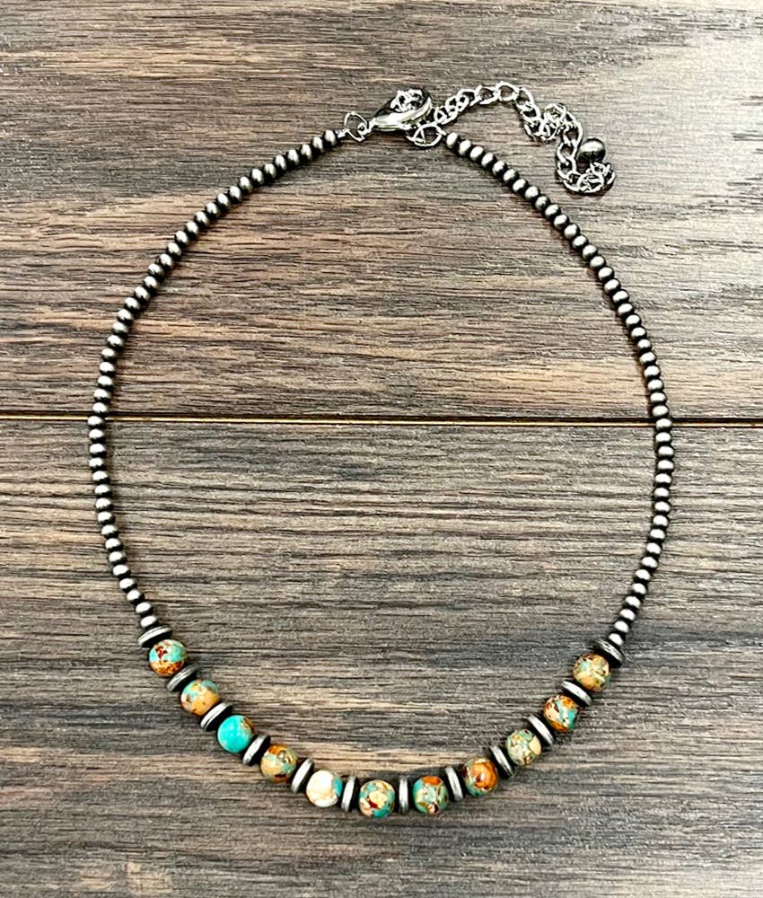 Round Gemstone Necklace