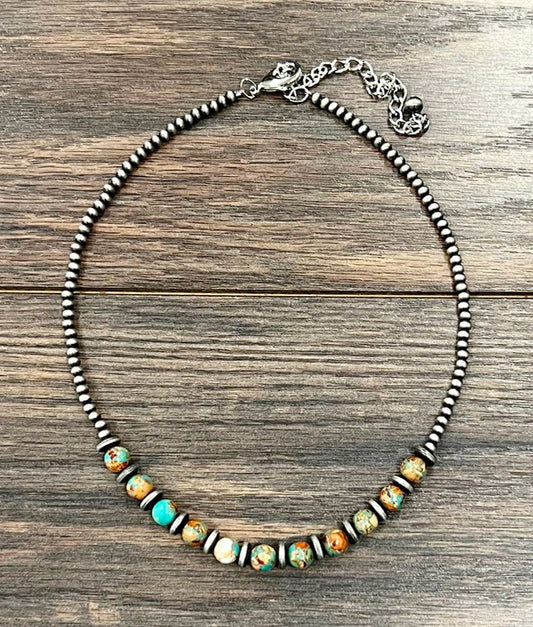 Round Gemstone Necklace
