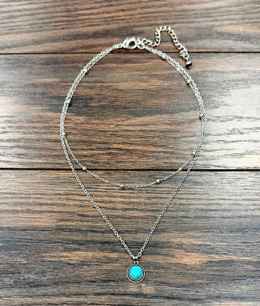 2-Strand Turquoise Necklace