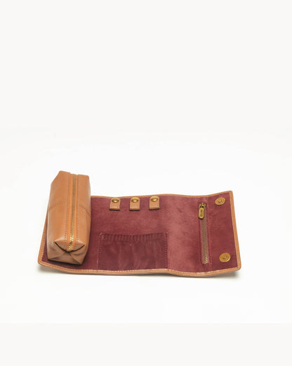 Jewelry Case Hand Tooled Leather - Whiskey & Water