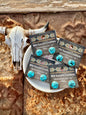 Real Turquoise Earrings/Turquoise Stud Earrings/Western