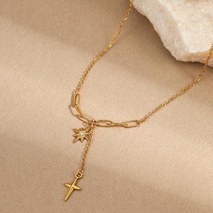 18K Gold Stainless Steel Chain Necklace