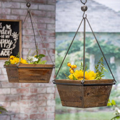 Wood & Metal Planters