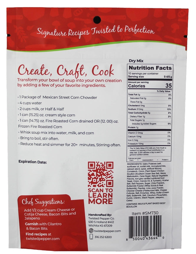 Mexican Street Corn Chowder Soup Mix