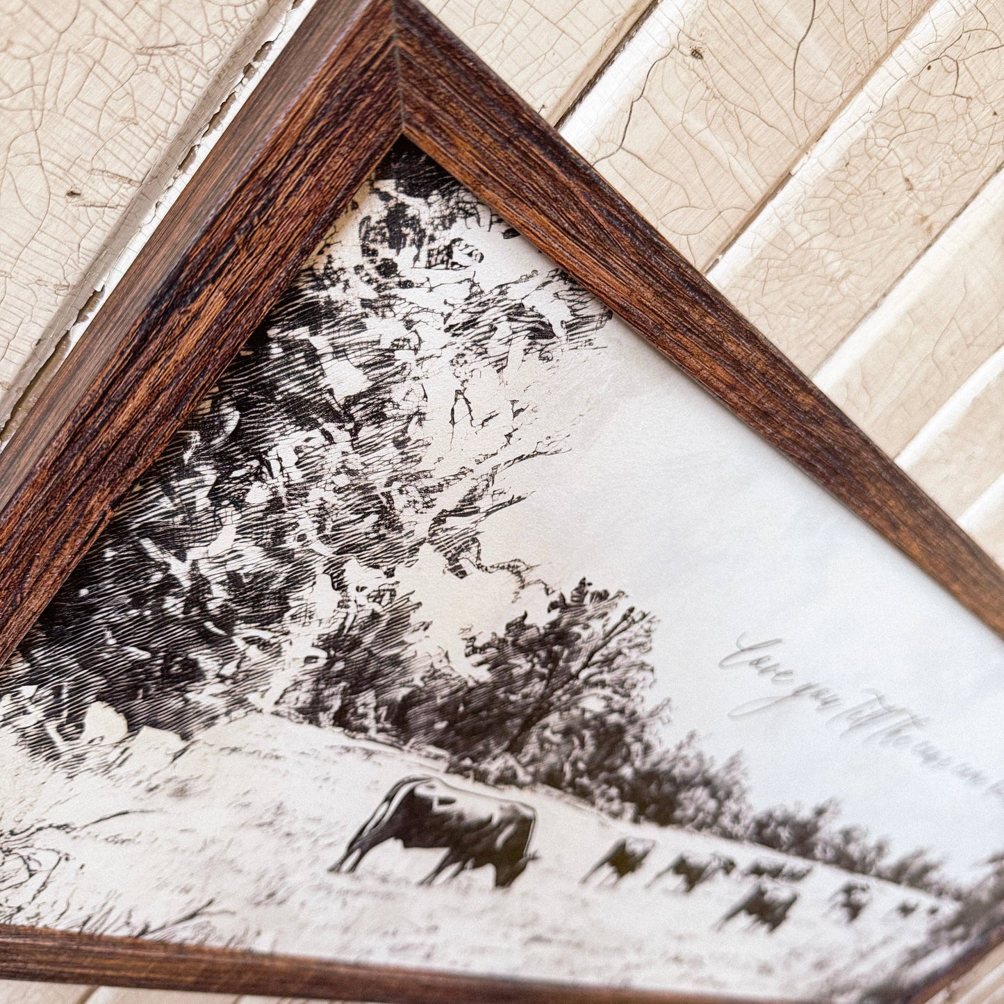 Love You Till the Cows Come Home Wood Sign