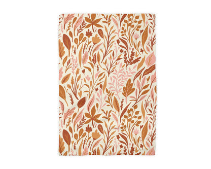 Fall Boho Floral Kitchen Waffle Towel
