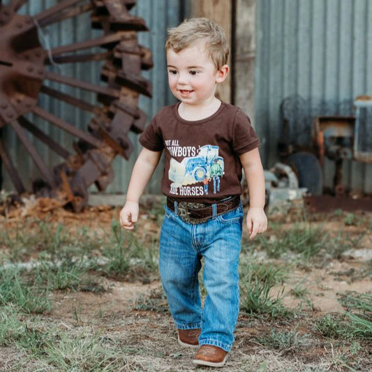 Boy's Shea Baby Not All Cowboys Ride Horses Onesie