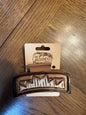Leather Hair Clip Cowgirl Rodeo