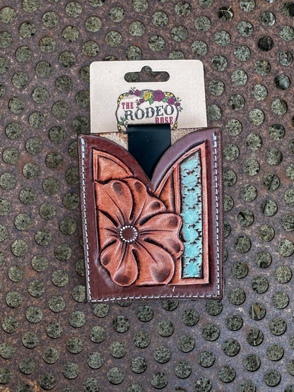 Leather Boot Wallet Cowgirl Rodeo Western Cowboy