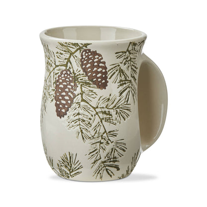 Pine Cone Handwarmer Mug Multi Stoneware Christmas