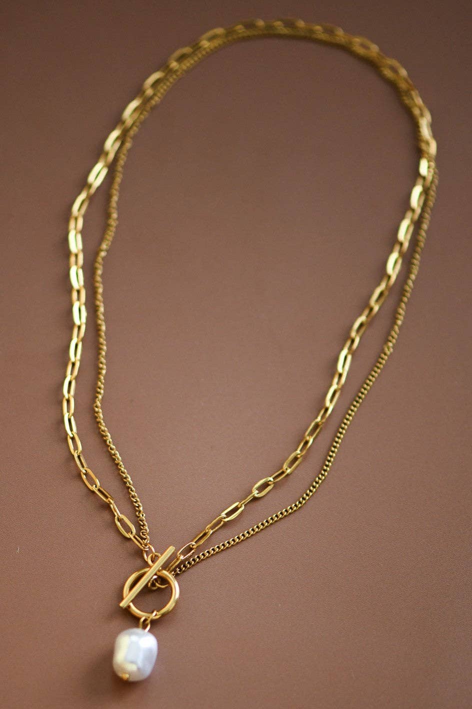 18K Gold Stainless Steel Chain Necklace