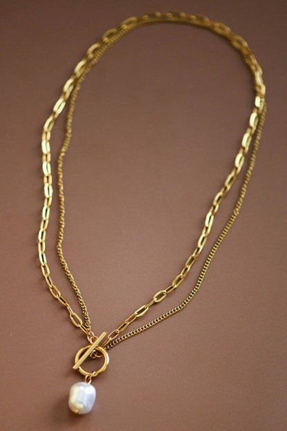 18K Gold Stainless Steel Chain Necklace