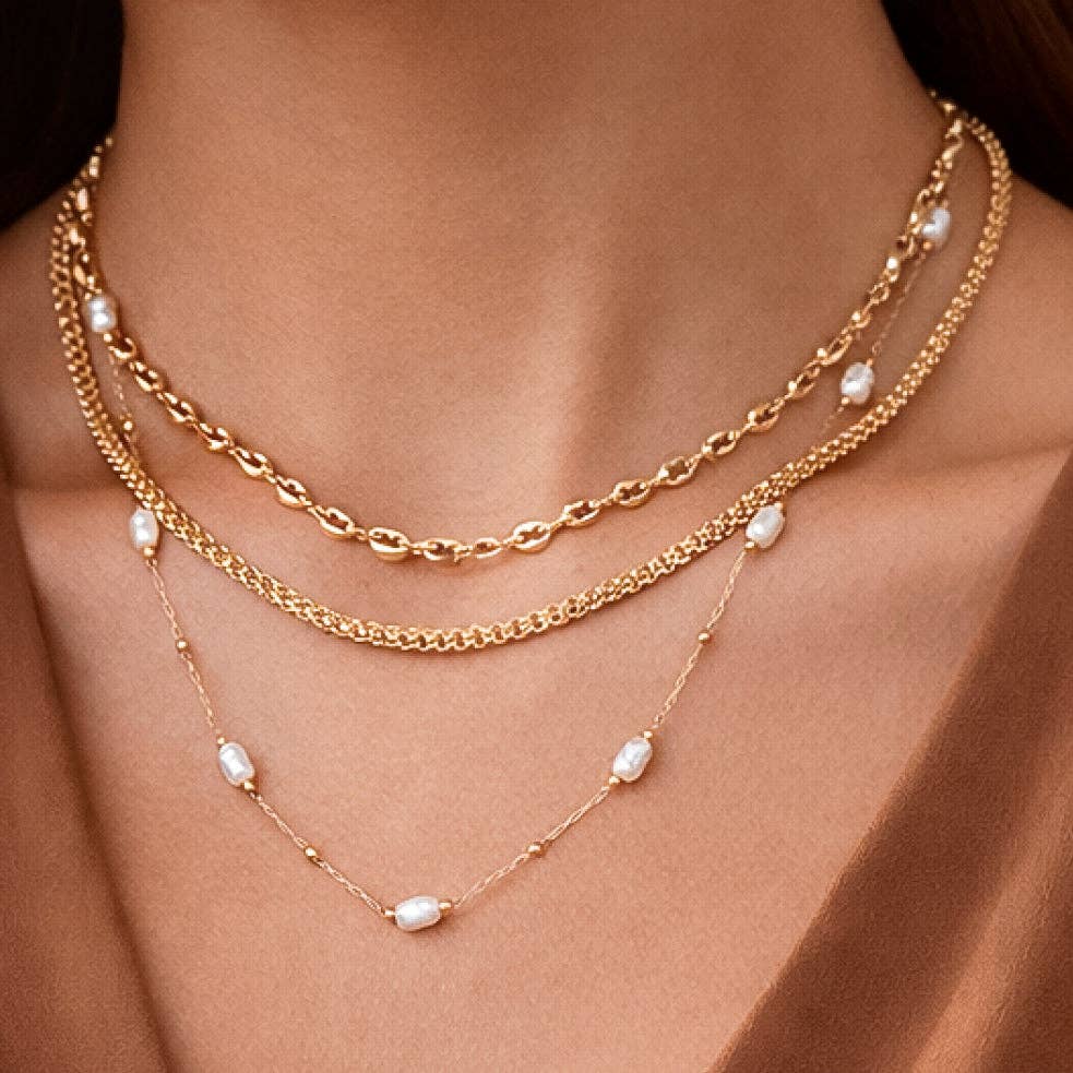 18K Gold Stainless Steel Chain Necklace