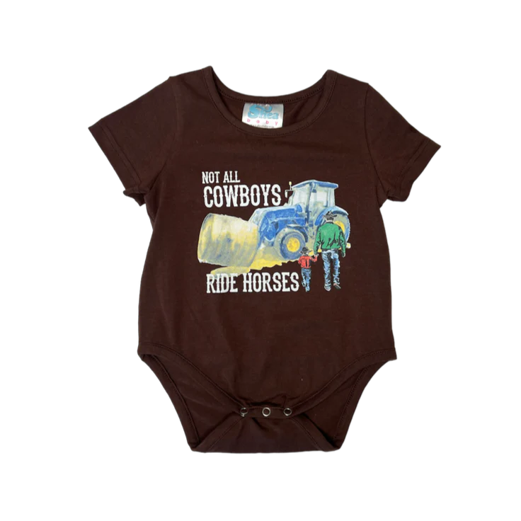 Boy's Shea Baby Not All Cowboys Ride Horses Onesie