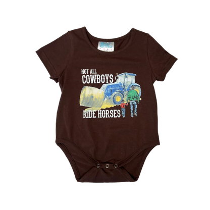 Boy's Shea Baby Not All Cowboys Ride Horses Onesie