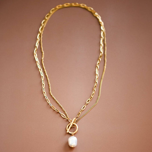 18K Gold Stainless Steel Chain Necklace