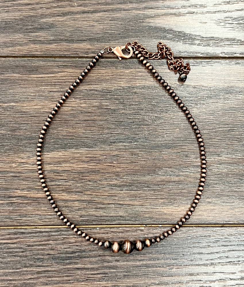 Copper Western Bead Necklace