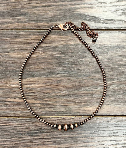 Copper Western Bead Necklace