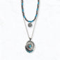 Western Turquoise Beaded Layered Necklace Set