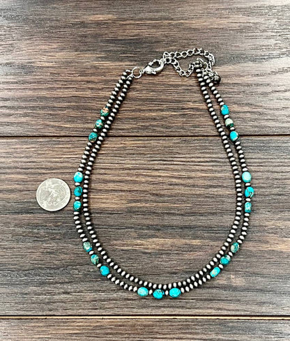 Navajo Oval Gemstone Necklace