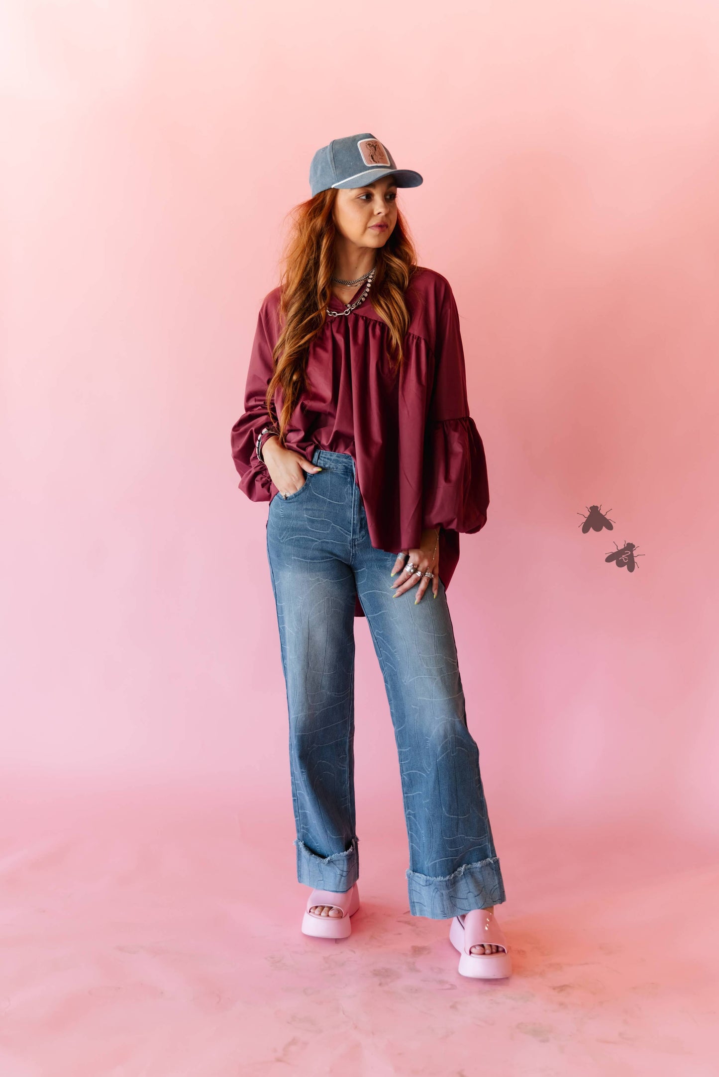 Women's 2FlyCo The Brazos Top - Wine