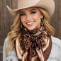 Brown and Tan Paisley Wild Rag