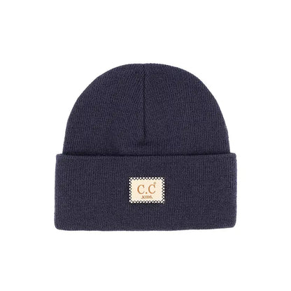 C.C. Kids Classic Rib Patch Beanie